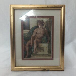 Michelangelo Sistine Chapel Detail Framed Print  8.8"x 11"